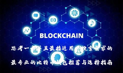 思考一个并且最接近用户搜索需求的

最专业的比特币钱包推荐与选择指南